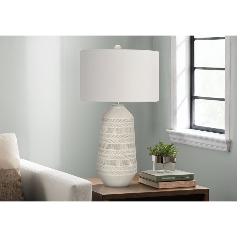 Contemporary Lighting, Table Lamp, Ceramic – Cream