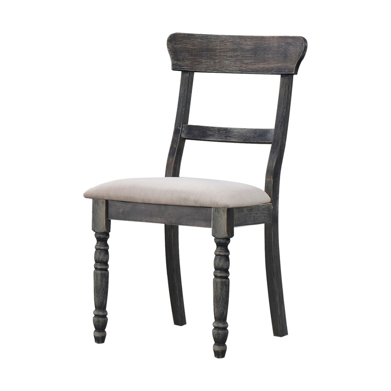 Leventis – Linen Weathered Side Chair (Set of 2) – Light Brown