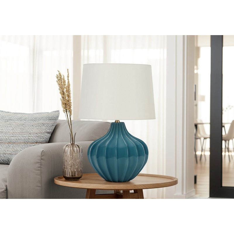 Lighting, Table Lamp, Ceramic, Transitional – Blue