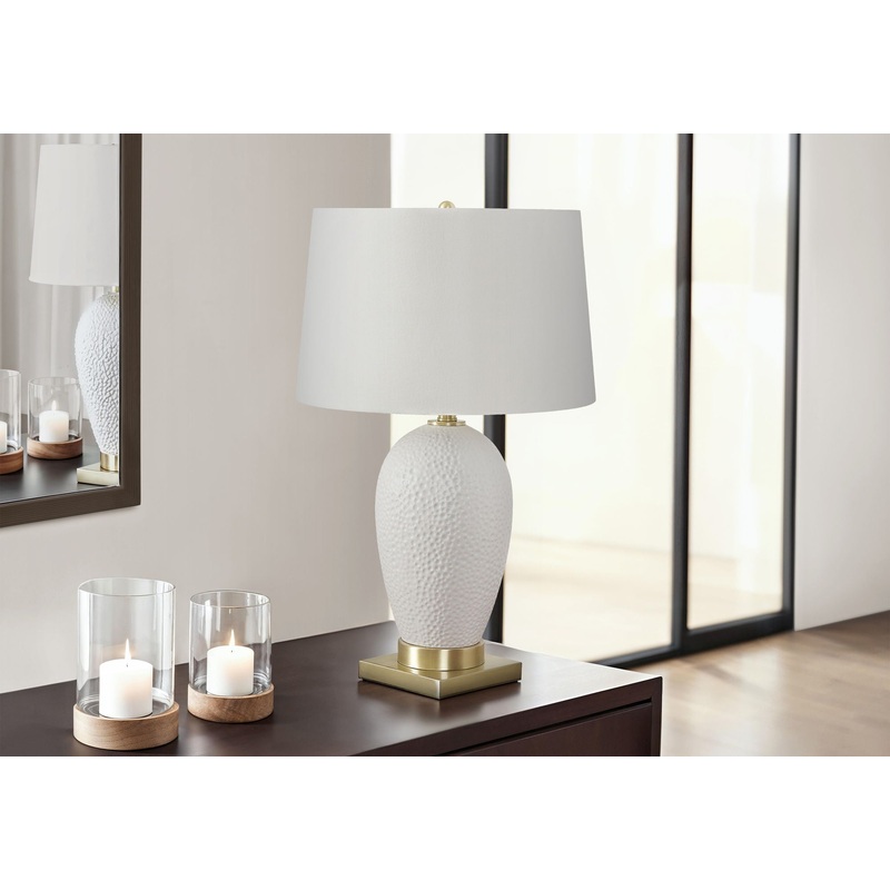 Lighting, Table Lamp, Ceramic, Transitional – White