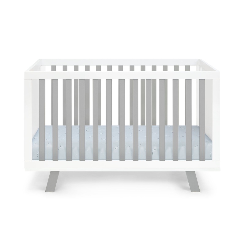 Livia – 3-in-1 Convertible Island Crib – White Frame
