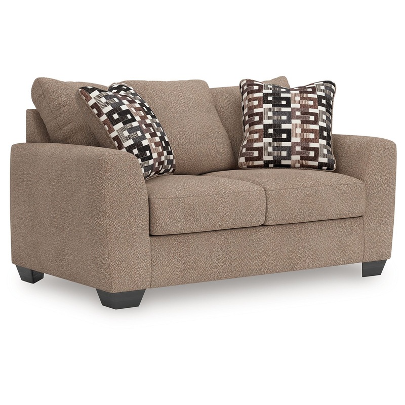 Triston-Peaks – Suede – Loveseat