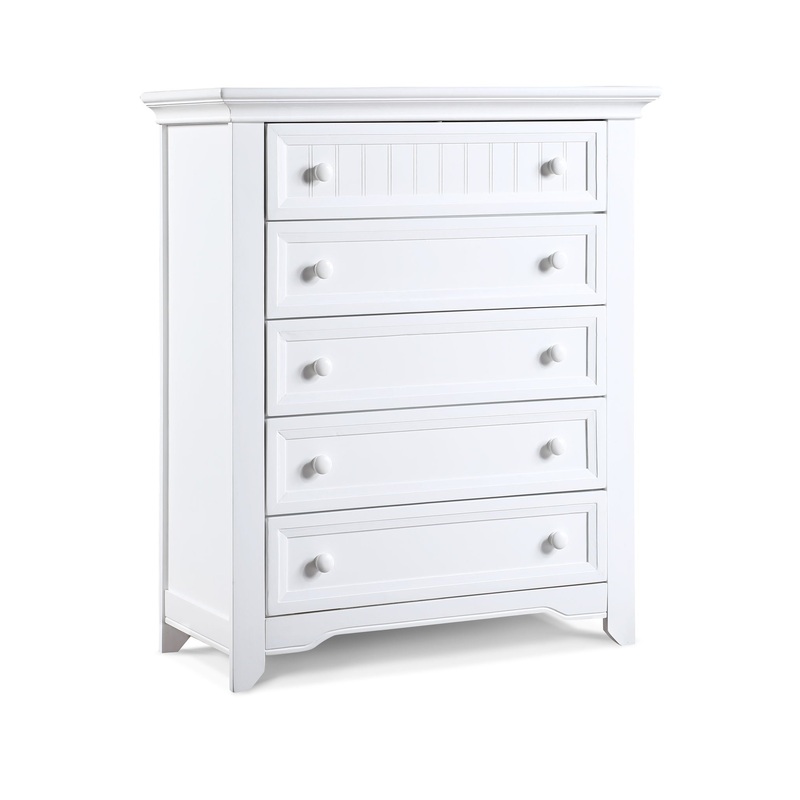Winchester – 5 Drawer Chest|White|Light Brown