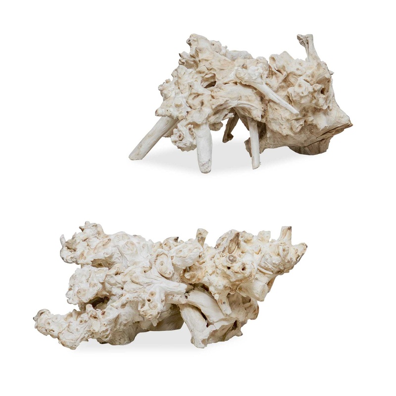Elemental Root – Outdoor Sculptures (Set of 2) – White