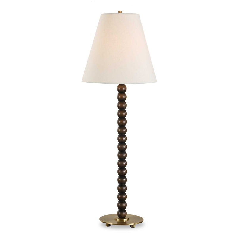 Gallus – Wood Spheres Table Lamp – Brown / Woodtone