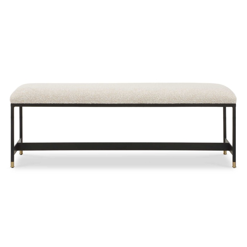 Halston – Upholstered Bench – White