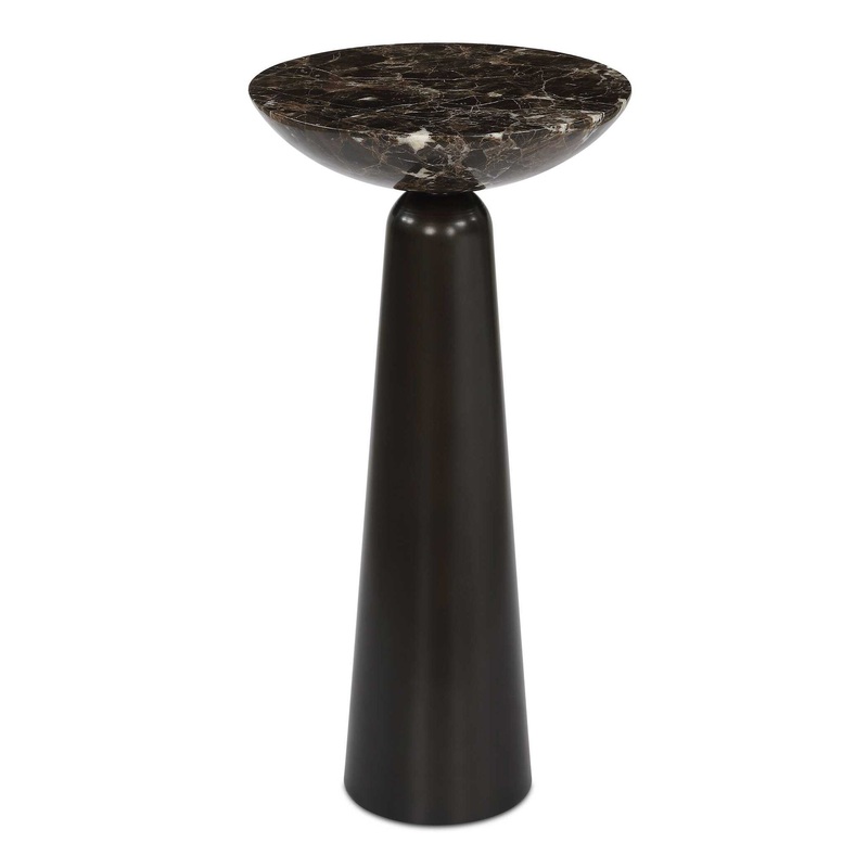 Hastings – Marble Accent Table – Dark Brown