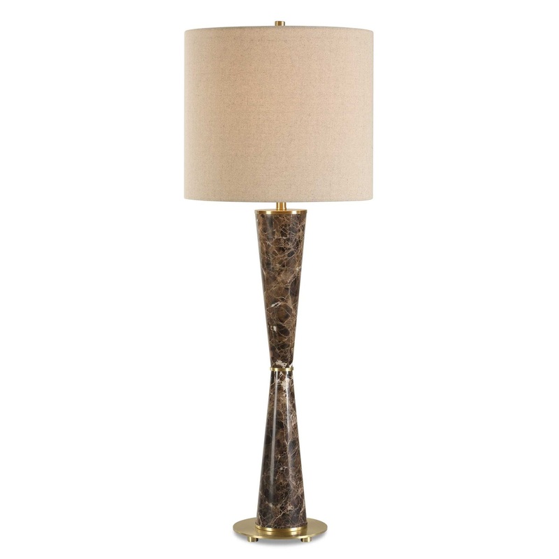 Jameson – Marble Cones Table Lamp – Brown