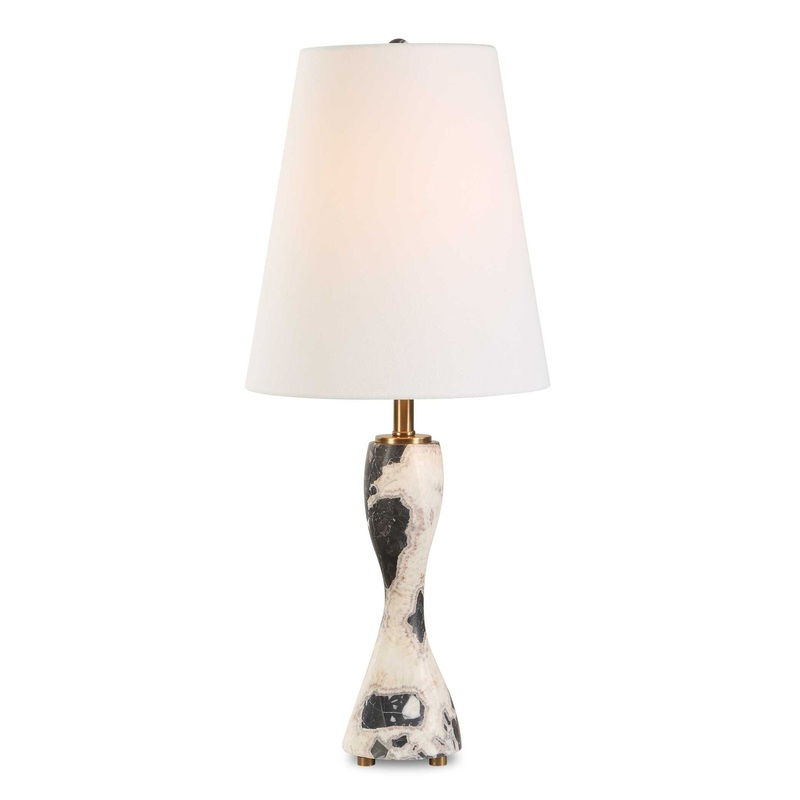 Marcela – Panda Marble Buffet Lamp – Black