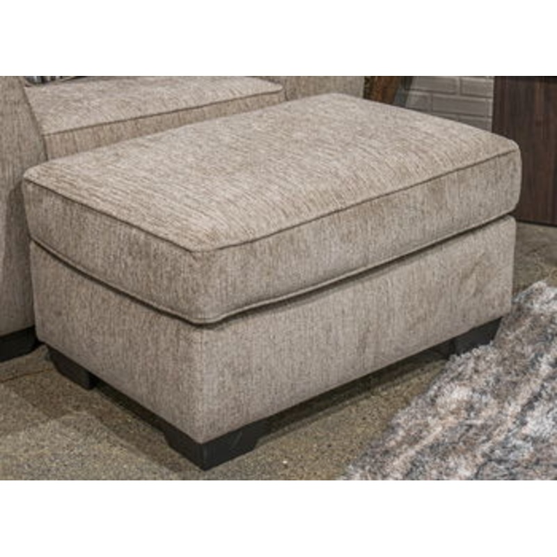 Olten – Ottoman|Light Brown|Dark Gray|34″W x 24″D x 19″H|36″W x 36″D x 20″H