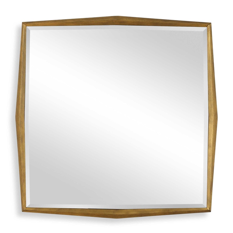 On Point – Square Mirror – Gold