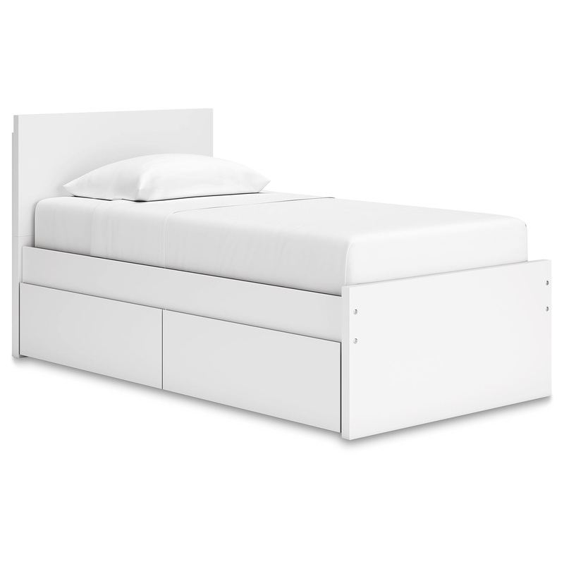 Onita – Panel Platform Bed|White|Queen|Full|Twin