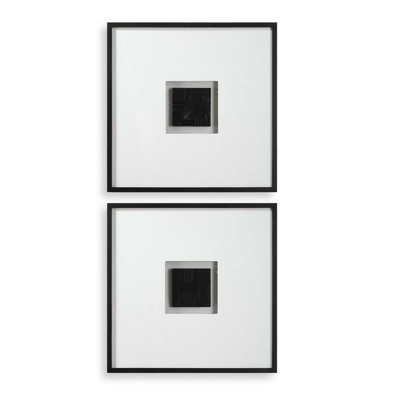 Origins – Shadow Boxes (Set of 2) – Black / White