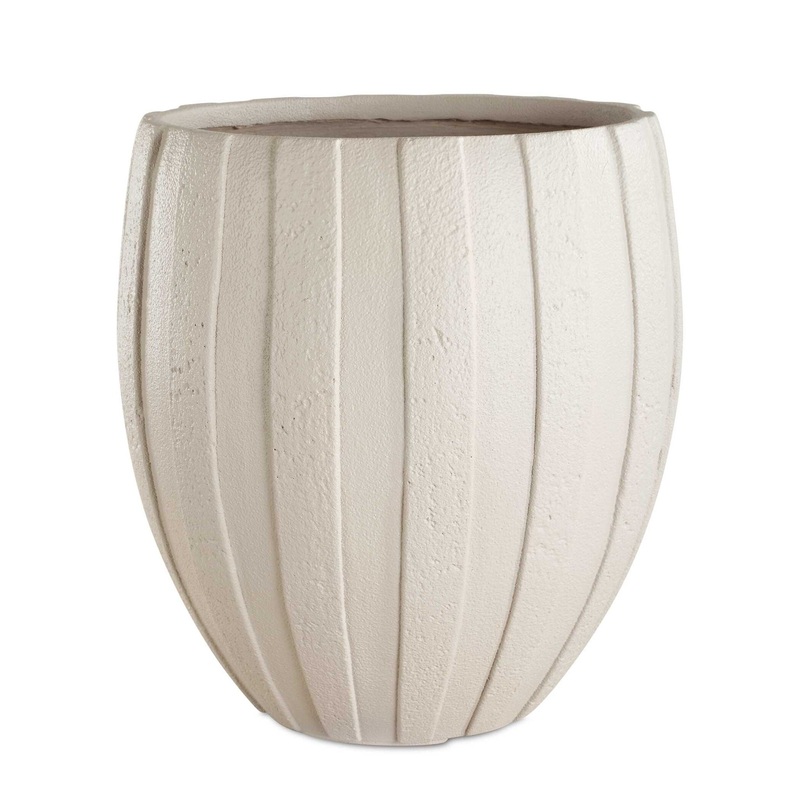 Ridgehaven – Textured Outdoor Planter – White