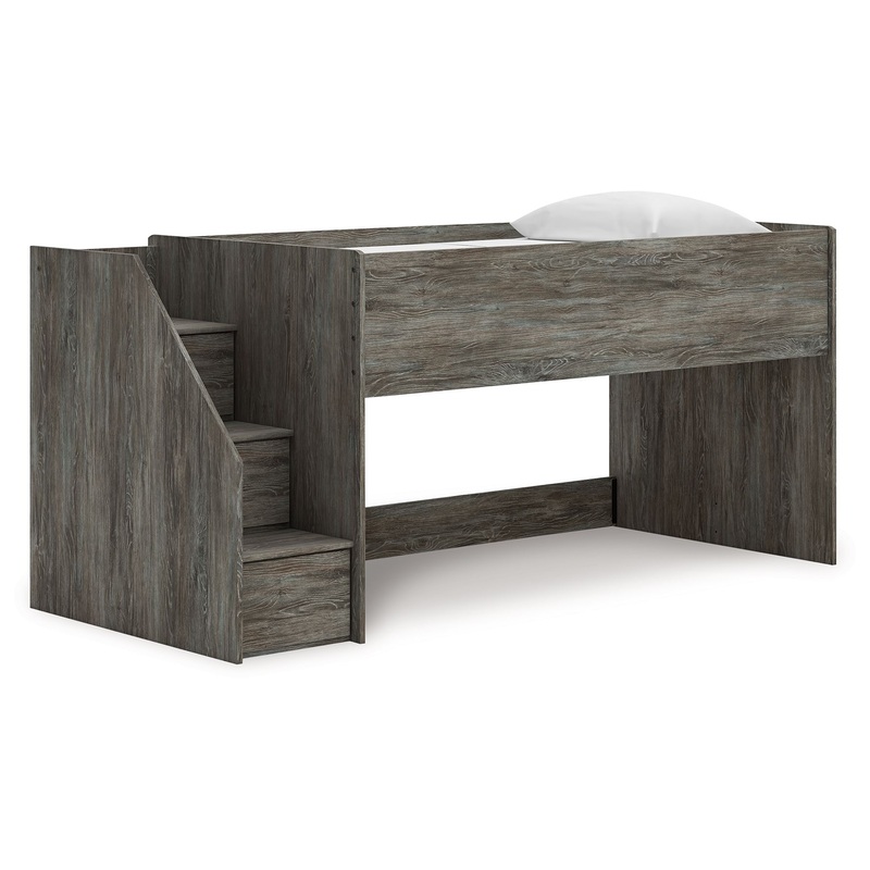 Frandern – Loft Bed|Gray|Twin