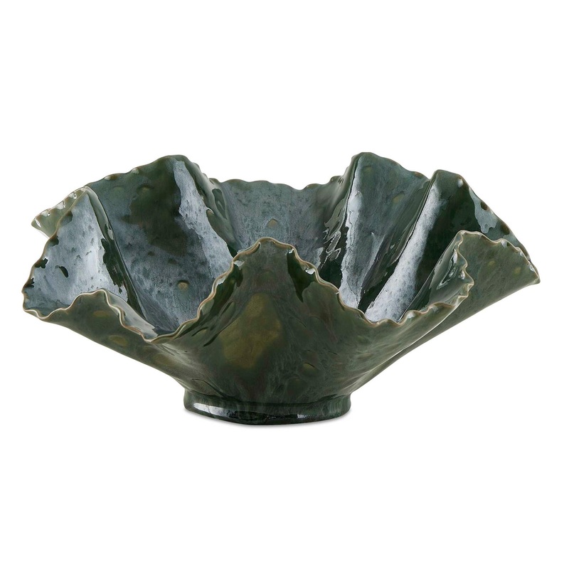 Verdant Bloom – Outdoor Bowl – Emerald Green