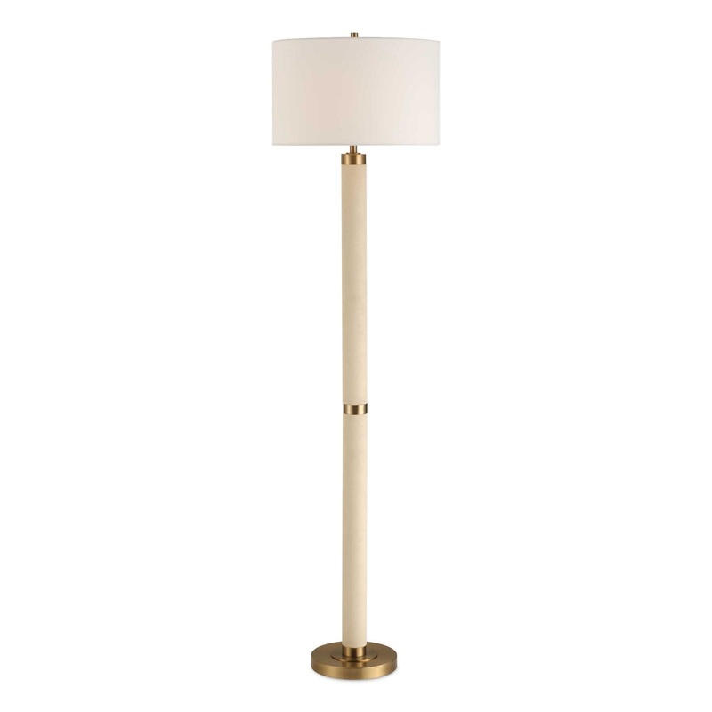 Wessex – Floor Lamp – Gold / White
