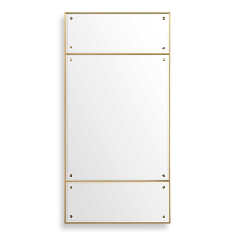 Wrenton – Rectangular Mirror – Brass