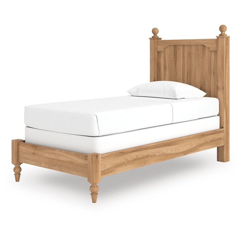 Aleaport – Panel Bed|Light Brown|Queen|Twin|Full|King