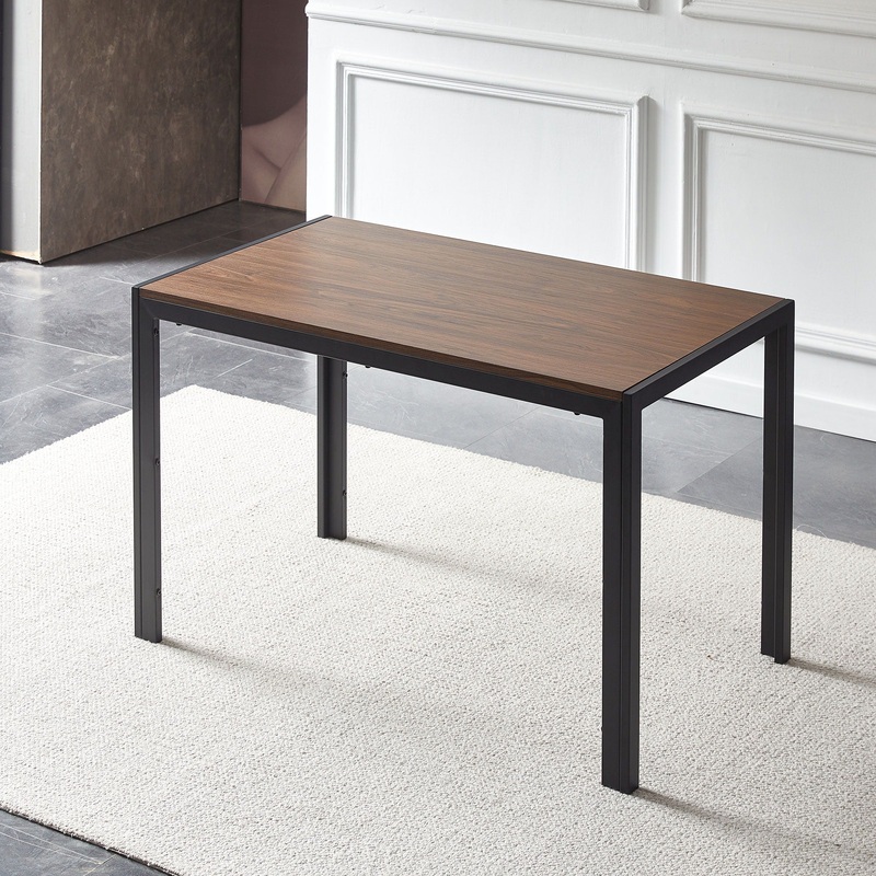 Creative Design Veneered MDF Wood Structure Rectangular Walnut Dining Table – Walnut