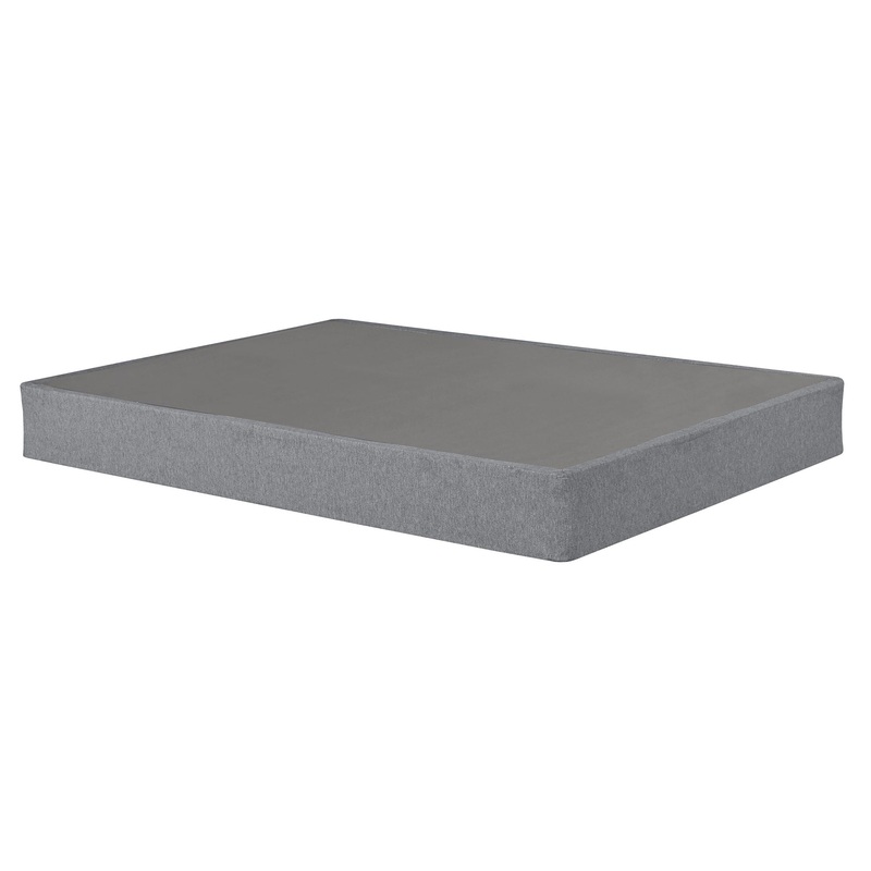 Foldable 9 Twin Size Metal Mattress Box Spring Foundation Bedroom Furniture Bed Base – Gray