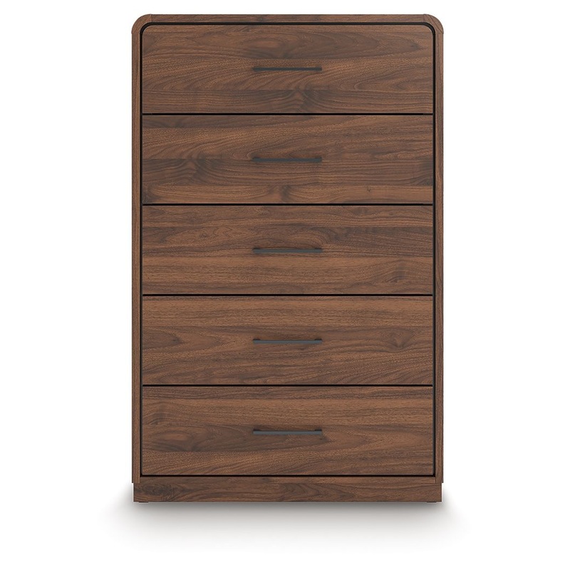 Fortlorn – Walnut Brown – Five Drawer Chest