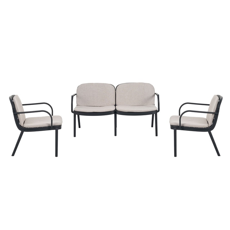 Luna – Outdoor Patio 3 Pieces Chat Set