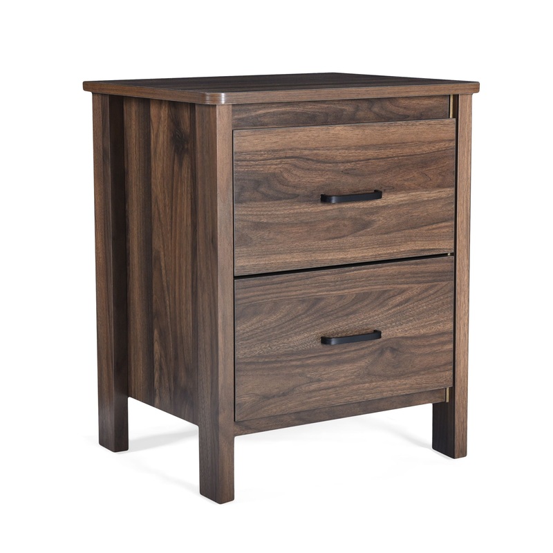 Titeca – Contemporary Wood 2 Drawer Nightstand