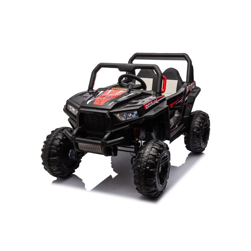12V7A*1 30W*4 Four-Wheel Drive Leather Seat One Button Start, Forward And Backward, High And Low Speed, Music, Front Light, Power Display, Two Doors Can Open, 2.4G R / C, Seat Belt Four Wheel Absorber