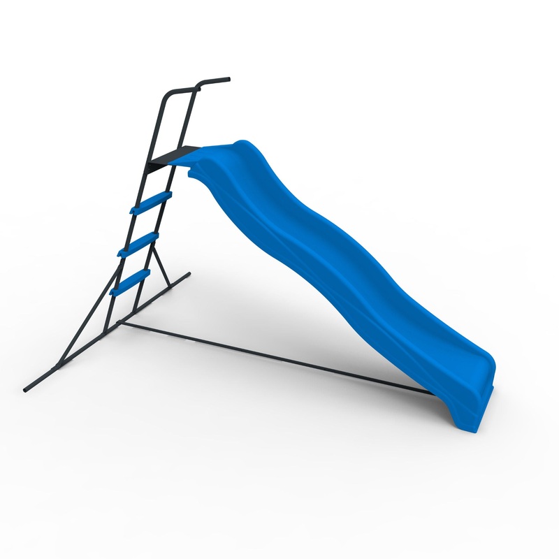 Xsl003 2.2M Kids Plastic Slide Indoor Freestanding Playground Equipment Children Plastic Slide Kids Indoor Slide – Blue