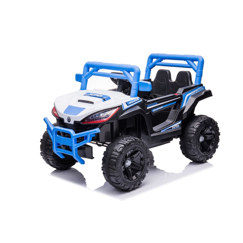 12V7A*1 30W*4 One Button Start, Forward And Backward, High And Low Speed, Music, Front Light, Power Display, Two Doors Can Open, 2.4G R / C, Seat Belt Four Wheel Absorber Kids Ride On Car
