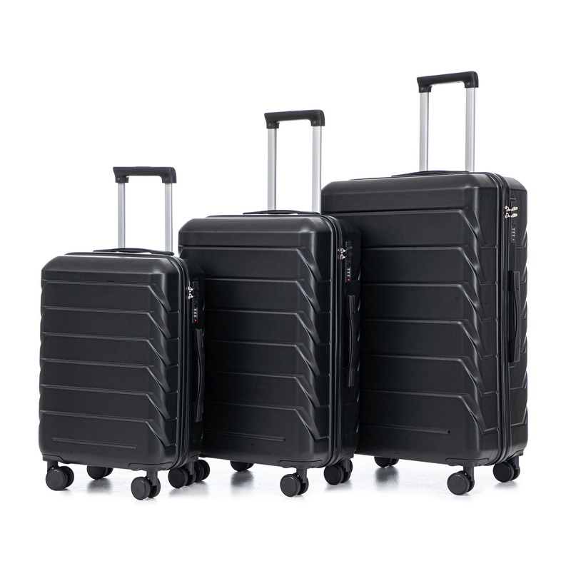 3 Pieces Set 20 / 24 / 28 Spinner Wheel Luggage With Combination Lock