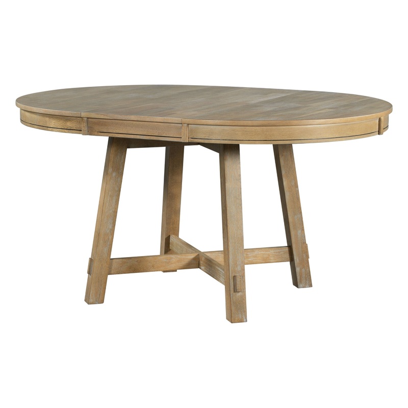 Gia – Round Extendable Dining Table With 16 Leaf Wood