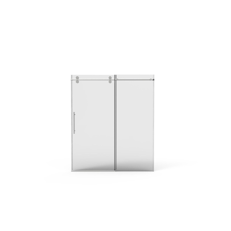Frameless Shower Door, Sliding Shower Door, With Premium Thick Tempered Glass Shower Enclosure, Double Side Easy Clean Coat, Finished With Buffer – Chrome