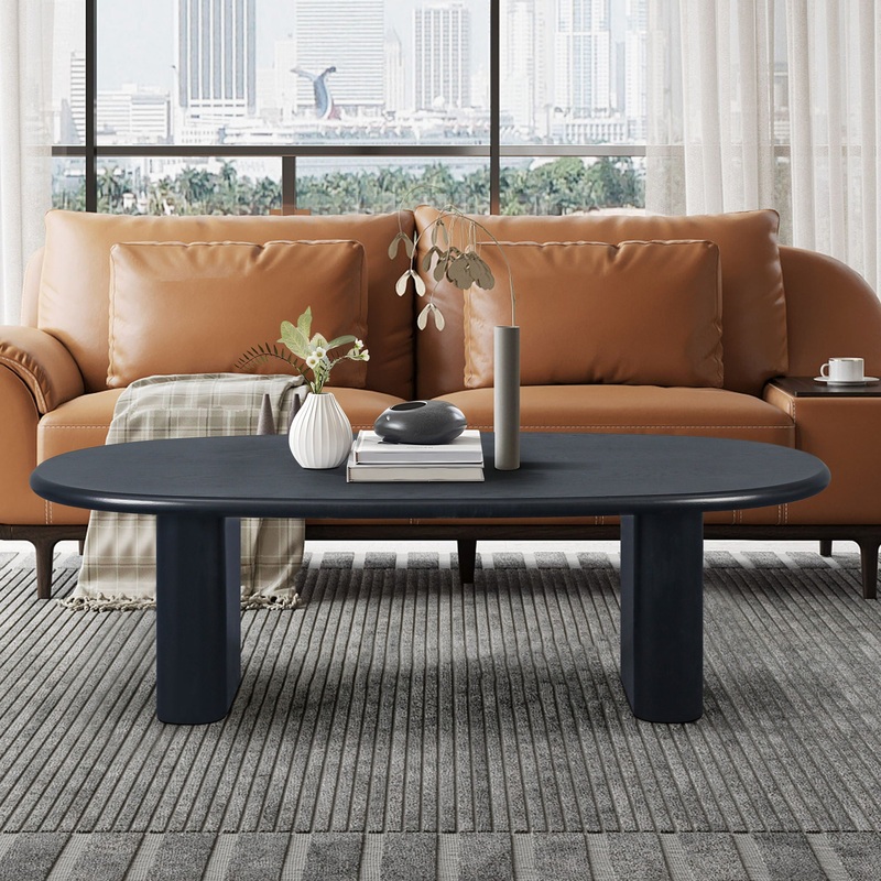 Tapered Tabletop Coffee Table – Antique Black
