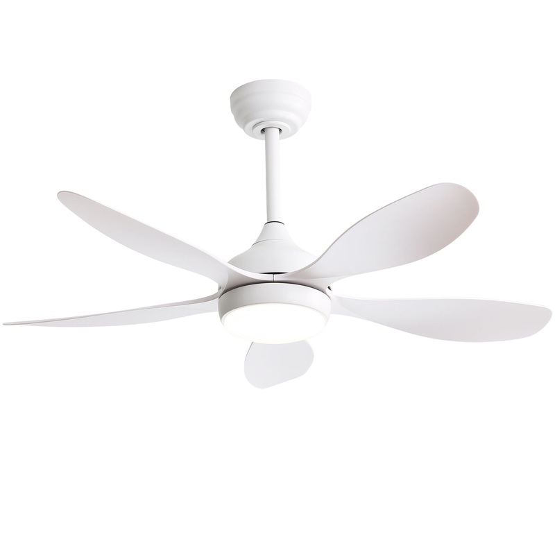 42 Ceiling Fan With Light And Remote Cotnrol 6 Speeds DC Reversible Motor – White