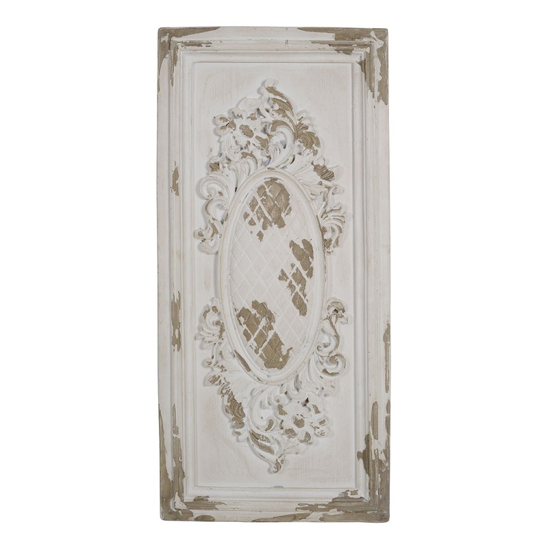 Large Wall Art Panel, Rectangle Wall Sculpture, Wall Decor For Living Room Dining Room Office Bedroom – Cream