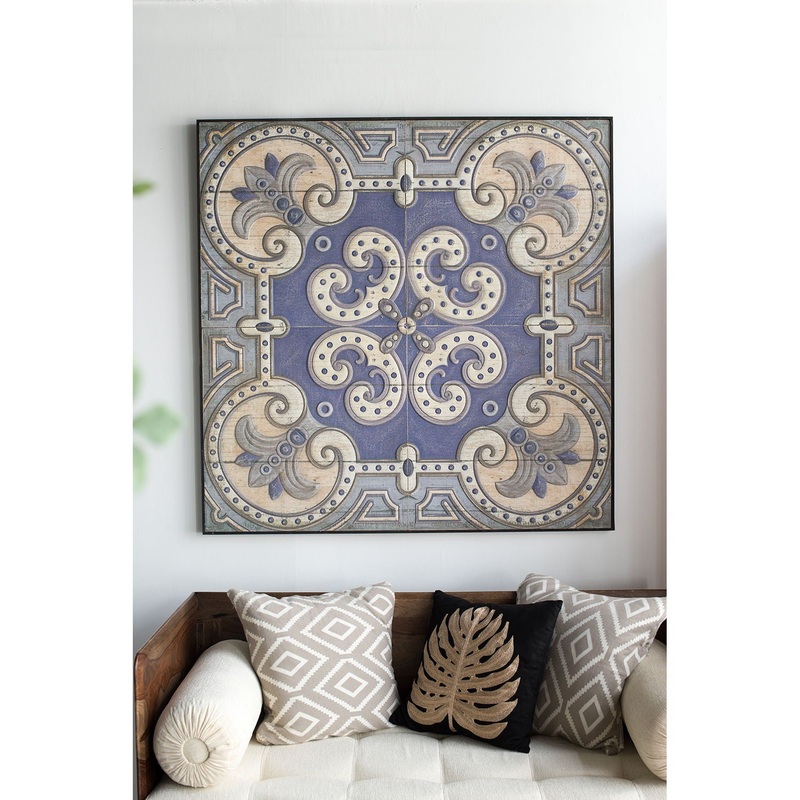 Large Wall Art Panel, Square Wall Decor For Living Room Dining Room Office – Multicolor