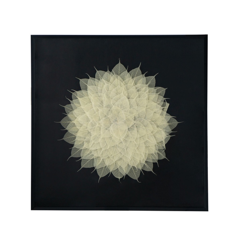 Camilla – Square Shadow Box Wall Decor – Black White