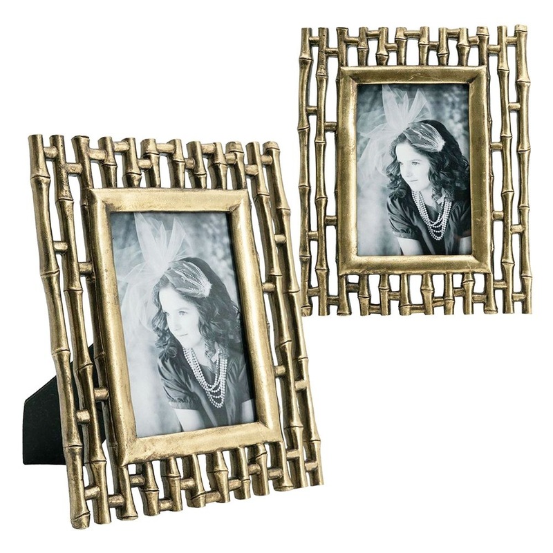 Photo Resin Frame, Opening (Set of 2) – Gold
