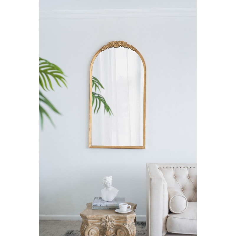 Wood Floor Mirror, Full Body Mirror Dressing Make Up Mirror For Bathroom