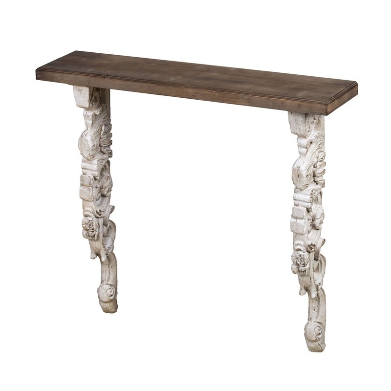 Classic Vintage And Wall Shelf – Brown / Antique White