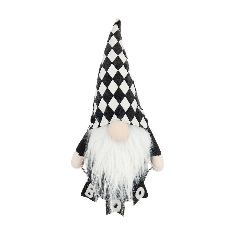 Gnome Decor, For Halloween Decor – Black / White