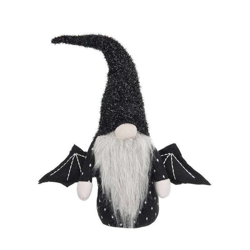 Gnome With Wings Decor, For Halloween Decor – Black White