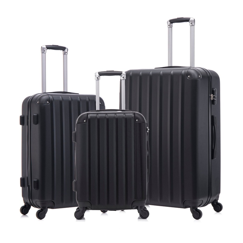3 Piece Hard Luggage Set With Universal Wheels And Luggage Password Lock, 20 / 24 / 28