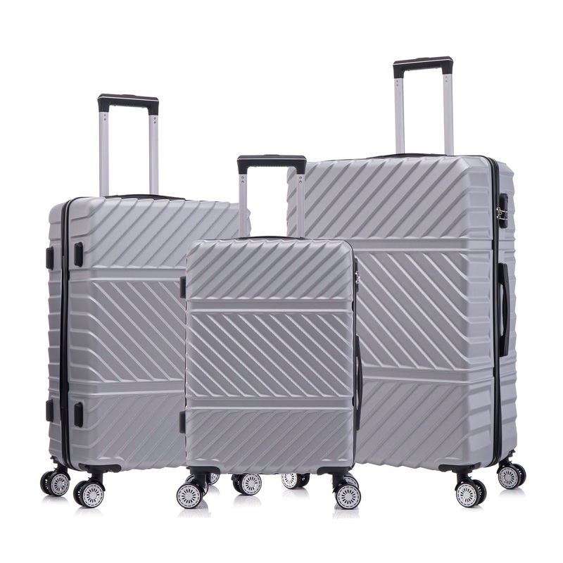 3 Piece Travel Lightweight Suitcase With Wheels, Password Lock, Business And Travel Carry On Luggage (20 / 24 / 28)