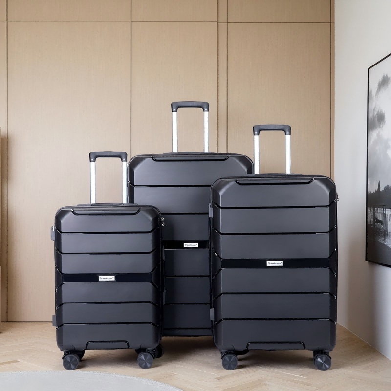 Hardshell Suitcase Spinner Wheels Lightweight Durable Suitcase With Tsa Lock, 3 Piece Set