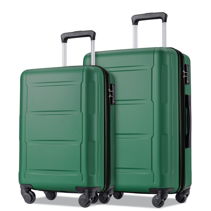 Expanable Spinner Wheel 2 Piece Luggage Set ABS Lightweight Suitcase With Tsa Lock 20 / 24