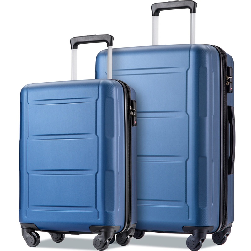 Expanable Spinner Wheel 2 Piece Luggage Set ABS Lightweight Suitcase With Tsa Lock 20 / 28