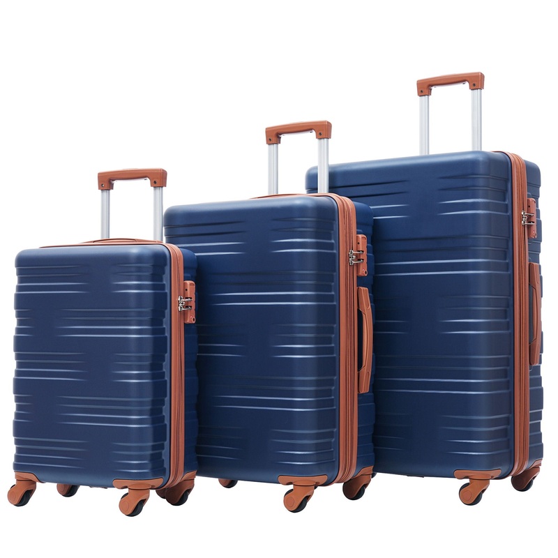 Hardshell Luggage Sets 3 Pieces Spinner Suitcase With Tsa Lock Lightweight 20 24 28